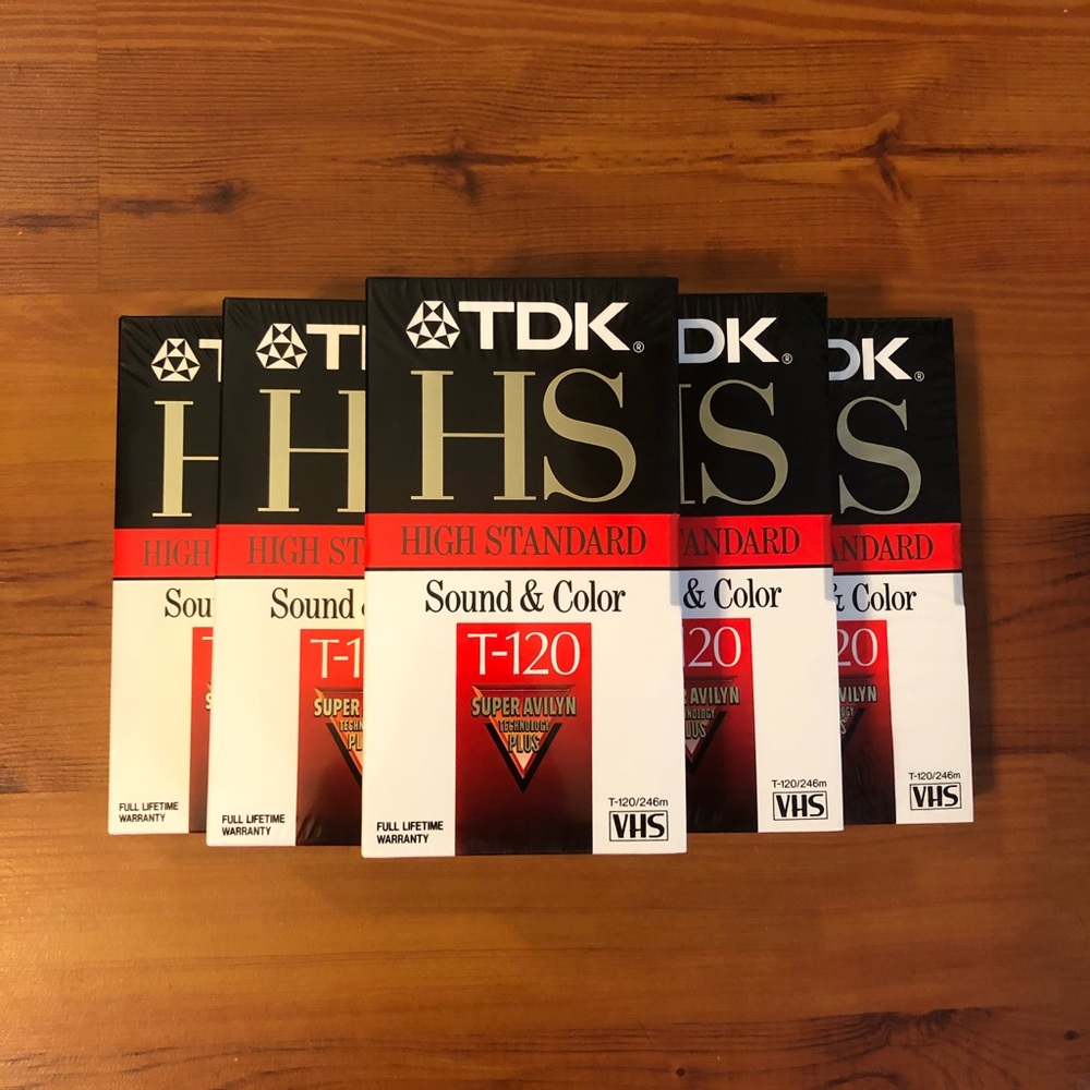 6 Brand New VHS tapes